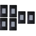 Ver imagem 3 de Kit 6 Balizador Poptem Embutido Preto Spot Iluminador Retangular