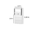 Ver imagem 4 de Módulo Aéreo para Cama de Solteiro Mdf Altezza Trend Belmax:branco