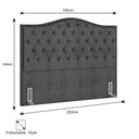 Ver imagem 4 de Cabeceira Casal King 195cm Siena P02 Linho Cinza - Mpozenato
