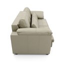 Ver imagem 7 de Sofá Retrátil Manual Sala de Estar Nolan Bipartido 175cm Conforto Premium em Couro Offwhite G58 - Gr