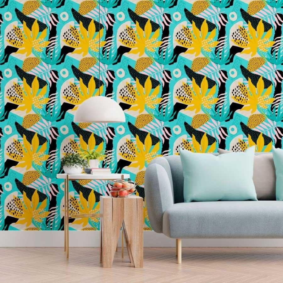 Papel de Parede Adesivo Tropical N013062 0,58x2,5M - 3