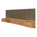 Ver imagem 3 de Cabeceira Estofada Suspensa Cama Casal Bulgária 