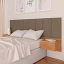 Ver imagem 1 de Cabeceira Estofada Suspensa Cama Casal Bulgária 