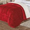 Coberdrom Edredom King Dupla Face Manta Sherpa - Vermelho - 1
