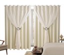 Ver imagem 1 de Cortina Blackout PVC 3,00m X 2,80m Com Voil Palha