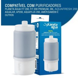 Kit 2 Refil para Filtro 3m Aqualar Ap200 Planeta Água Fit200 - 2