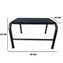 Ver imagem 2 de Escadinha Multiuso 1 Degrau Metálica Preta Medcombo