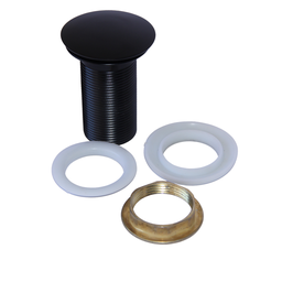 Kit 02 Válvula Ralo Click 1.1/4 Metal Pia e Cuba Preto Fosco - 8