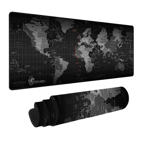 Mouse Pad Gamer Draxen DN44 300x600x2mm Cor Preto Anti-Derrapante