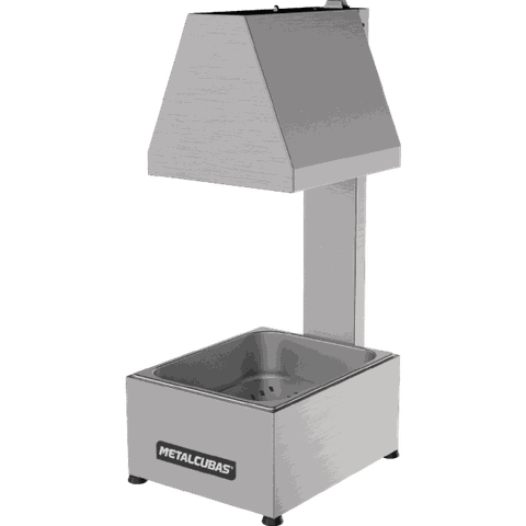 Conservador de Frituras Mcf 01Cp 1 Cuba Pequena com Lâmpada Infravermelha - Metalcubas 220V