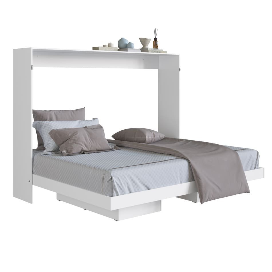 Cama Articulável Horizontal Casal Dallas 194cm com 2 Nichos Branco Ch140 Art In Móveis - 3