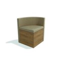 Ver imagem 3 de Conjunto Sala de Jantar Mesa Redonda 4 Cadeiras Estofadas Tiffany Espresso Móveis