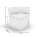 Ver imagem 4 de Conjunto Sala de Jantar Mesa Redonda 4 Cadeiras Estofadas Tiffany Espresso Móveis