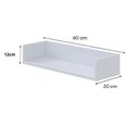 Ver imagem 2 de Prateleira Kit 3 Peças U 60x20 Porta Livro com Suporte Nicho