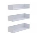 Ver imagem 1 de Prateleira Kit 3 Peças U 60x20 Porta Livro com Suporte Nicho