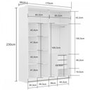 Ver imagem 4 de Guarda-Roupa Solteiro Qualita 2 Portas 3 Gavetas 100% Mdf Branco -