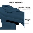 Ver imagem 3 de Maca Estofada Estética Botonê 70 Cm Sobrancelha Cilios Cor:royal