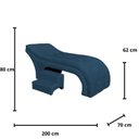 Ver imagem 6 de Maca Estofada Estética Botonê 70 Cm Sobrancelha Cilios Cor:royal