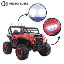 Ver imagem 6 de Utv Elétrico Infantil 12v 4x4 2 Assentos Carro Buggy Controle Som Usb Luzes Bluetooth Brinqway Bw131