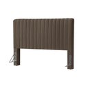 Ver imagem 2 de Cabeceira Cama Box Queen Estofada Havai Veludo Marrom