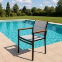 Ver imagem 2 de Kit 4 Cadeiras Piscina Amelia Tela Sling Área Externa e Interna