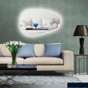 Ver imagem 1 de Espelho orgânico iluminado com led frio 45x80cm TOUCH