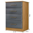 Ver imagem 7 de Guarda Roupa Casal Ambiente Ms912 com Espelho e Cômoda Ms913 Freijó Cinza – Moval