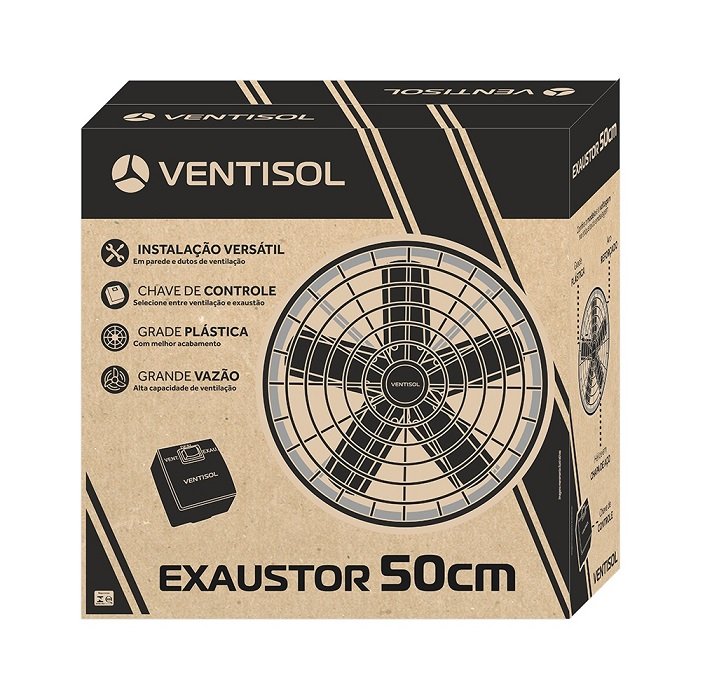 Exaustor Comercial 50cm 1/4cv Ventisol Premium 220v - 4