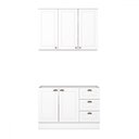 Ver imagem 2 de Cozinha Compacta Americana 5 Portas 3 Gavetas 100% Mdf Branco - Henn