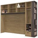 Ver imagem 3 de Guarda-Roupa Conjugado 5 Portas 1 Gaveta 1 Nicho Espresso Móveis