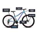 Ver imagem 5 de Bicicleta Colli Eudora Aro 29 Freio a Disco Quadro 15,5