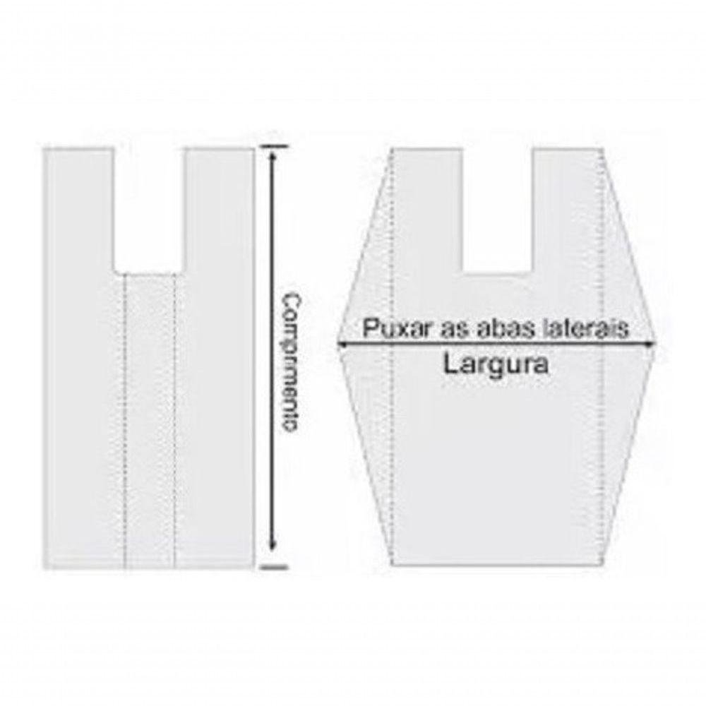 Sacolas Plasticas Pretas Azul Verde Reciclada 30x40 10 Kg - 3