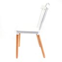 Ver imagem 3 de Cadeira Windsor Branca - Base Madeira Natural