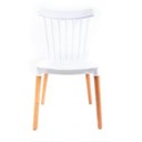 Ver imagem 2 de Cadeira Windsor Branca - Base Madeira Natural