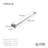 Toalheiro Inox 304 70cm - Virtus Inox - 2
