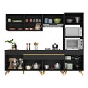 Ver imagem 6 de Cozinha Completa 5 Peças com Armário e Balcão Mp3713 Veneza Gb Preta