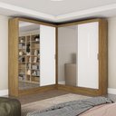 Ver imagem 1 de Closet Casal Duplo Belém 4 Portas Plus 4 Gavetas Carioca Móv Cinamomo Branco