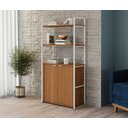 Ver imagem 1 de Estante para Livros Estilo Industrial Li041 Kappesberg Cor Canela/branco