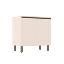 Ver imagem 1 de Balcão Cozinha P/cooktop Connect C/2 Portas S/tampo 80x52x81cm Off White - Henn