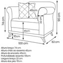 Ver imagem 7 de Kit 2 Poltronas Decorativas Retro Polo Linho Areia Ezz Areia