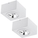 Ver imagem 1 de Kit 2 Luminárias Plafon de Sobrepor Box 17cm Bivolt GU10 Dit