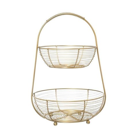 Fruteira Home Style Aurum Doble