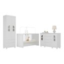 Ver imagem 2 de Quarto de Bebê Completo com Berço 3 em 1 para Colchão 130x60cm Nina Multimóveis Mp4562