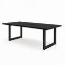 Ver imagem 3 de Mesa Reunião Industrial Escritório 2,00m x 90cm 100% MDF com Caixa de Tomadas Pés Metal F5 Office