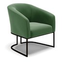 Ver imagem 2 de Cadeira Sala de Jantar Base Industrial Preto Stella Suede D03 - D’Rossi
