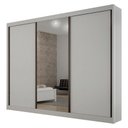 Ver imagem 4 de Guarda Roupa 4 Gavetas San Marino Premium com Espelho Branco – Leifer Móveis