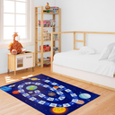 Ver imagem 1 de Tapete Infantil de Atividades para Quarto 100cm X 140cm Antiderrapante Espaço