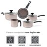 Conjunto de Panelas Antiaderente Ceramic Life Essence Champanhe 5 Peças - Brinox 7250/100 - 4