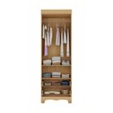 Ver imagem 3 de Guarda-roupa Infantil 62cm 2 Portas e 2 Gavetas Ternura Multimóveis Mp4476 Madeirado/branco