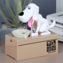 Ver imagem 3 de Cofrinho Eletronico Infantil Cachorro que Come Moeda Branco